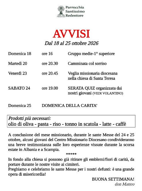 avvisi 18-10-26
